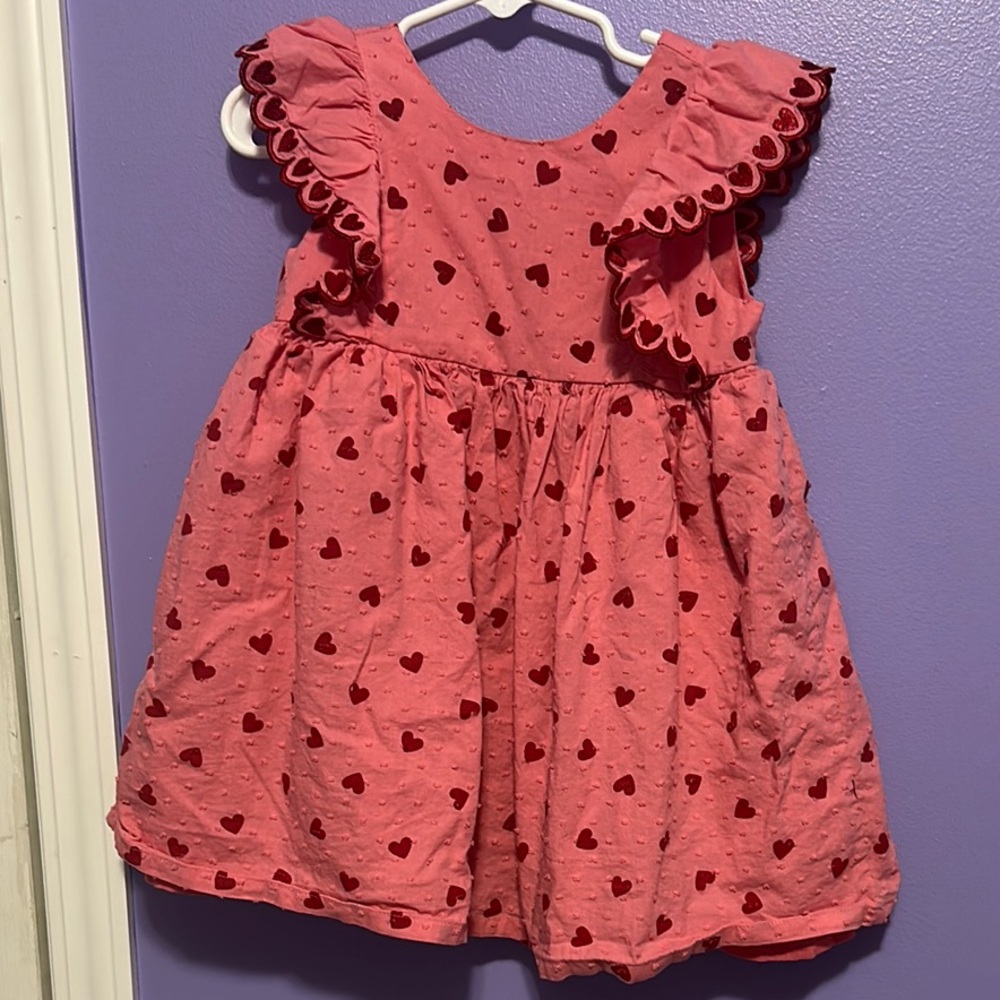 Isaac Mizrahi Pink and Black Ruffled Tiered Sundress